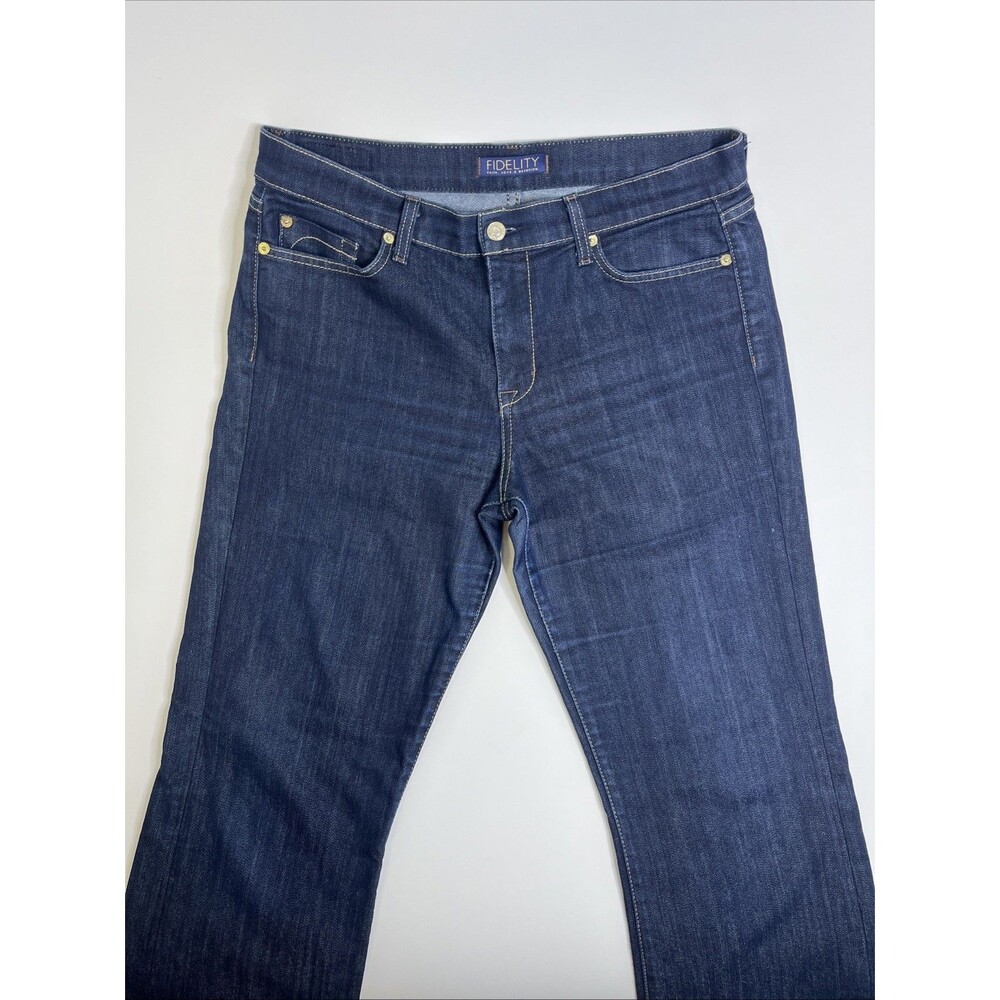 Fidelity Lily Bootcut Jeans Women’s 33 Viper Rinse Dark Wash Denim 34x32